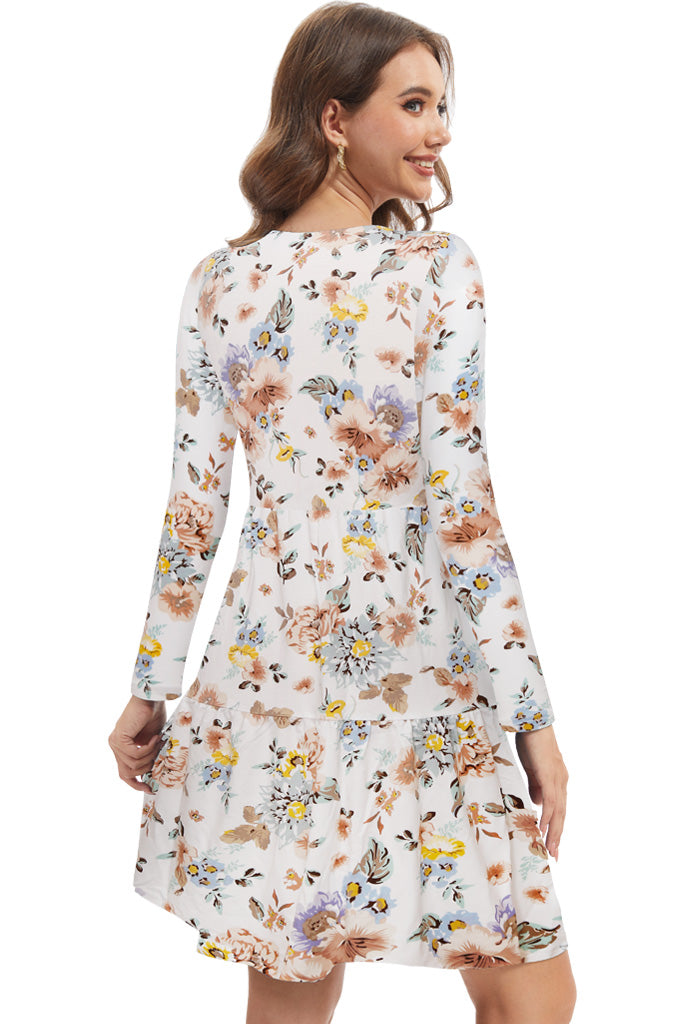 Bearsland Women’s Long Sleeve Nursing Dress with Pocket