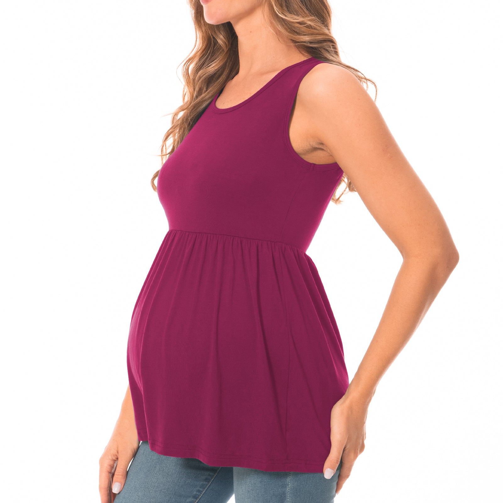 Beaisland 3 Pack Women Maternity Tank Tops Sleeveless Pregnancy Tank Shirts Postpartum Tops Basic Shirts Summer