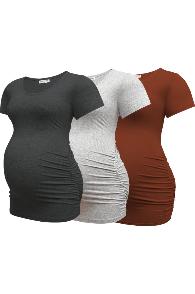 Bearsland Women's Maternity T-Shirt 3-Pack