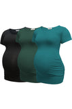 Bearsland Women's Maternity T-Shirt 3-Pack