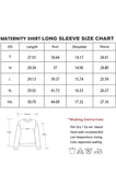 Bearsland  Long Sleeve Round Neck Casual Pregnancy Clothes