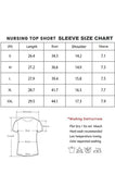 Bearsland Women’s Nursing Top 3pack Short Sleeve Scoop Neck Nursing Shirt