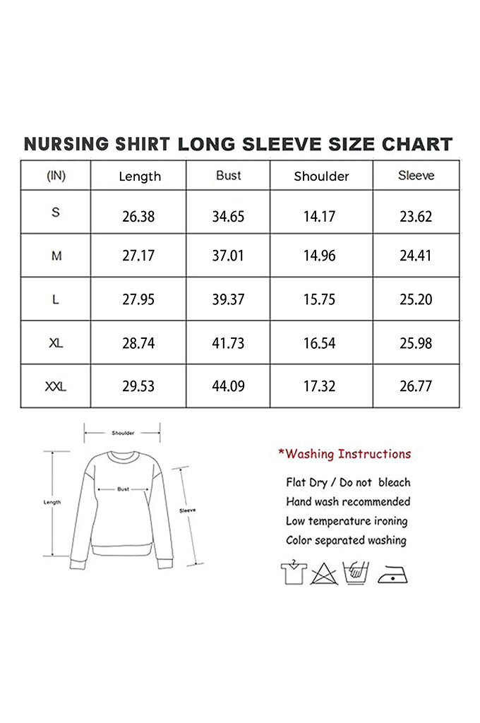 Bearsland Women’s Nursing Top 3pack Long Sleeve Scoop Neck Breastfeeding Shirts