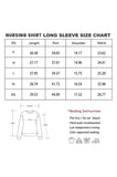 Bearsland Women’s Nursing Top 3pack Long Sleeve Scoop Neck Breastfeeding Shirts