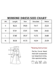 Bearsland Women’s Long Sleeve Nursing Dress with Pocket