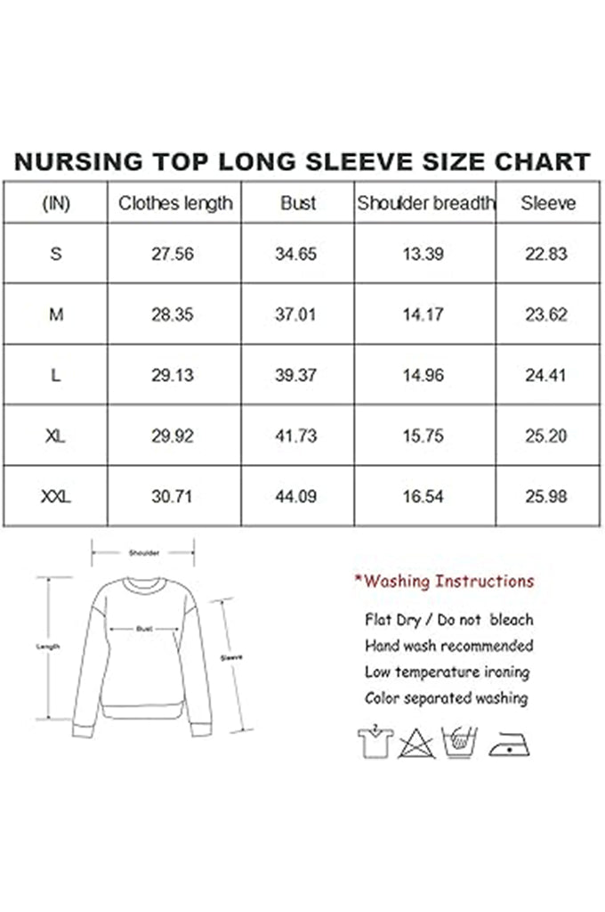 Bearsland Women’s Nursing Top Short Sleeve Scoop Neck Patchwork Nursing Shirt