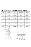 Bearsland Women's Long Sleeve Patchwork Maternity Dress