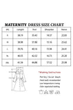 Bearsland Women's Long Sleeve Patchwork Maternity Dress