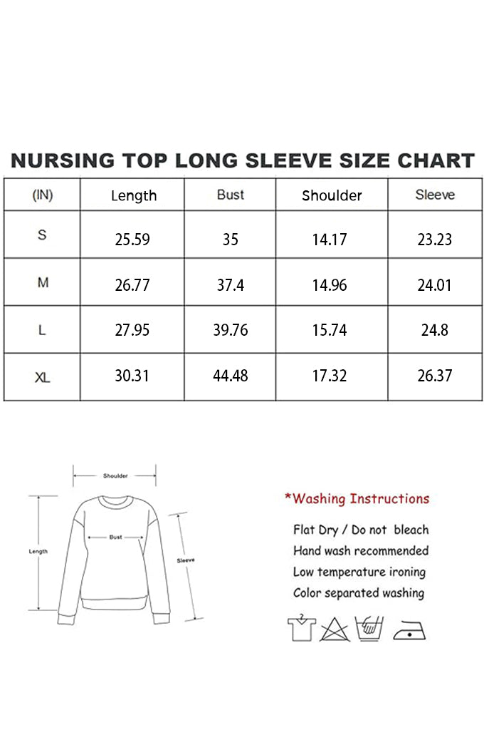 Bearsland Women's Maternity Clothes Long Sleeves Breastfeeding Shirts