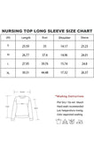 Bearsland Women's Maternity Clothes Long Sleeves Breastfeeding Shirts