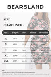 Bearsland Women's Summer Short-Sleeve Maternity Dress with Pleated Design