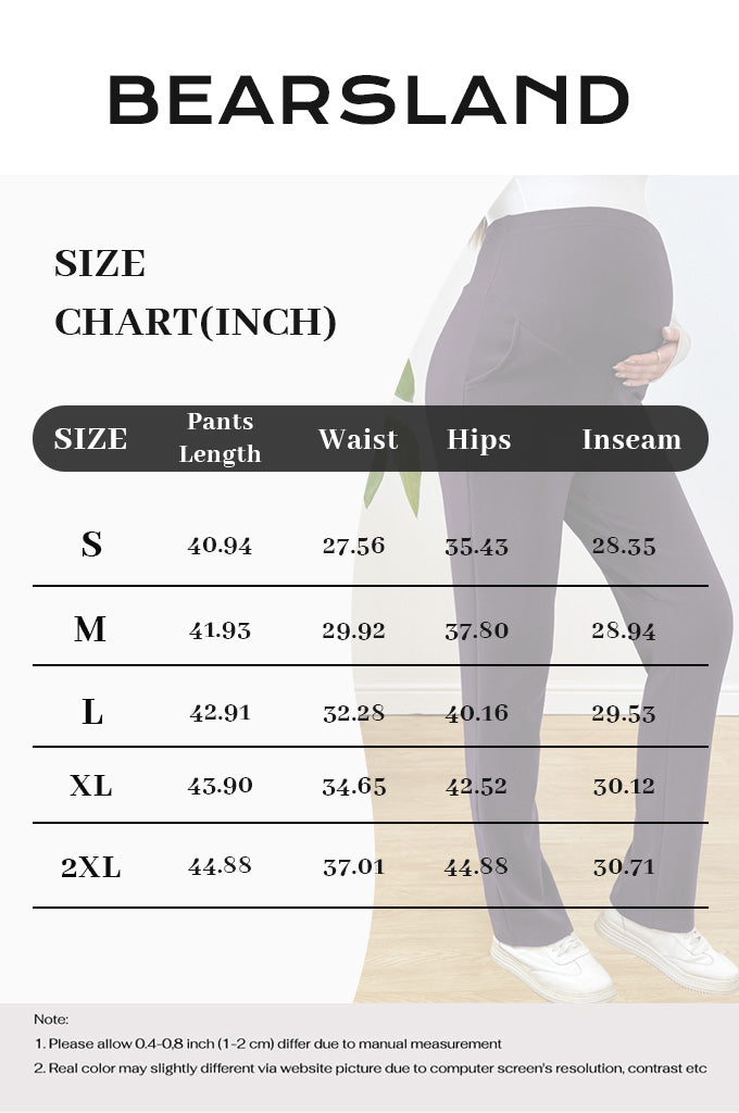 Bearsland Autumn/Winter Maternity Trousers with Pockets