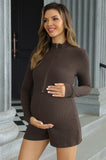 Bearsland Half-Zip Maternity Jumpsuit