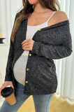Bearsland Long-sleeved Fashionable Printed Maternity Cardigan
