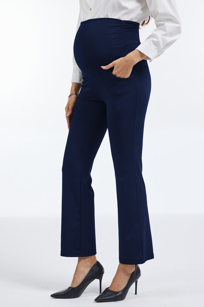 Bearsland Plus Size Women's Office & Casual Maternity Pants with Pockets