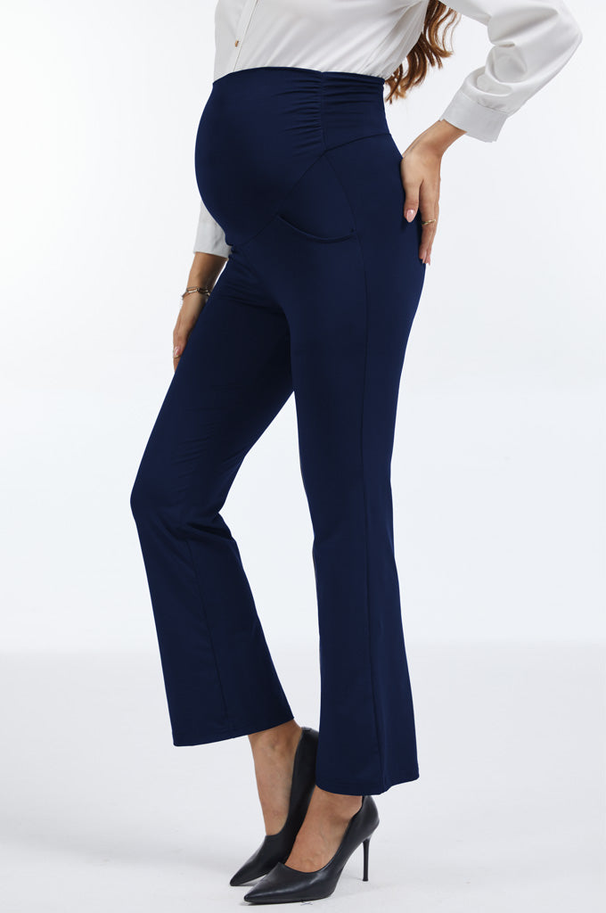 Bearsland Plus Size Women's Office & Casual Maternity Pants with Pockets