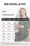 Bearsland Women's Long-Sleeve V-Neck Maternity Top with Side Pleats at the Waist