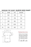 Beaisland Maternity Shirts Short Sleeve Nursing Tops, 3-Pack