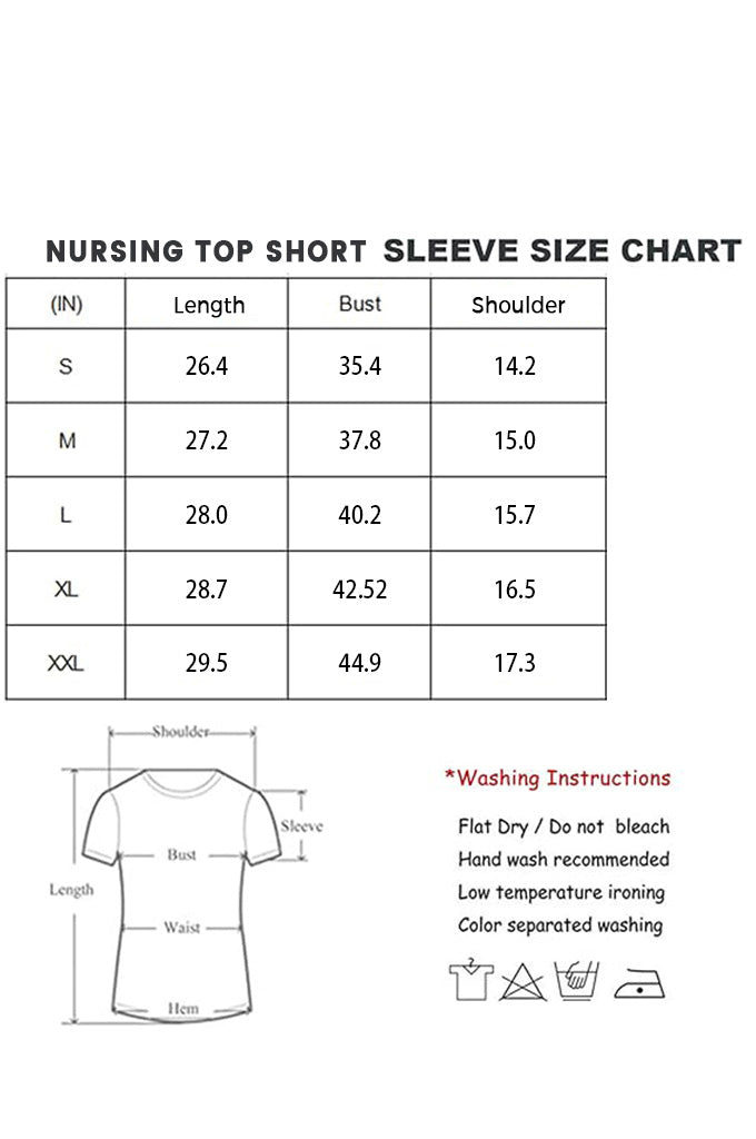 Beaisland Maternity Shirts Short Sleeve Nursing Tops, 3-Pack