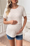 Bearsland Women's Short-Sleeve Crew-Neck Nursing Top