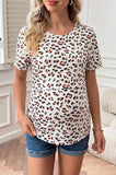 Bearsland Women's Short-Sleeve Crew-Neck Nursing Top