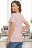Bearsland Women's Short-Sleeve Crew-Neck Nursing Top