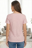 Bearsland Women's Short-Sleeve Crew-Neck Nursing Top