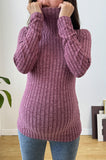 Bearsland Long-sleeved, high-necked ribbed maternity top