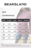 Bearsland Long-sleeved, high-necked ribbed maternity top