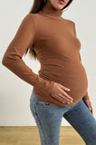 Bearsland Long-sleeved High-neck Maternity Top