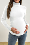 Bearsland Long-sleeved High-neck Maternity Top