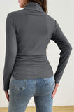 Bearsland Long-sleeved High-neck Maternity Top