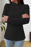 Bearsland Cross-Over Stand-Up Collar Long-Sleeved Nursing Top