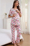 Bearsland Women's Summer Nursing Pajama Set