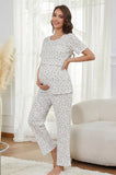 Bearsland Women's Summer Nursing Pajama Set