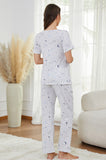 Bearsland Women's Summer Nursing Pajama Set