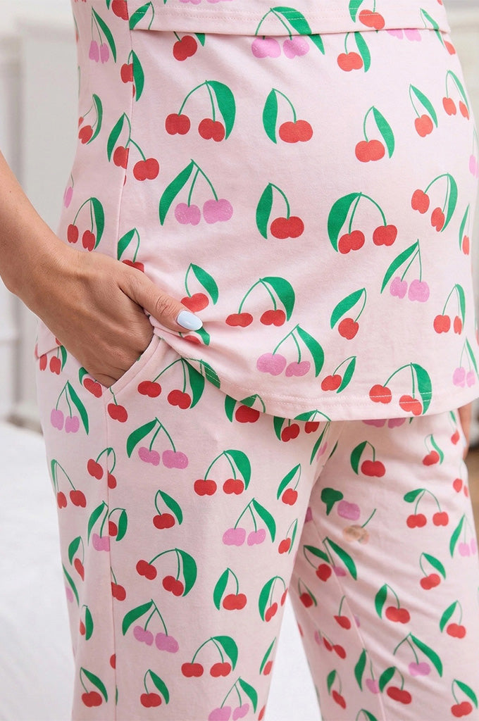 Bearsland Women's Summer Nursing Pajama Set