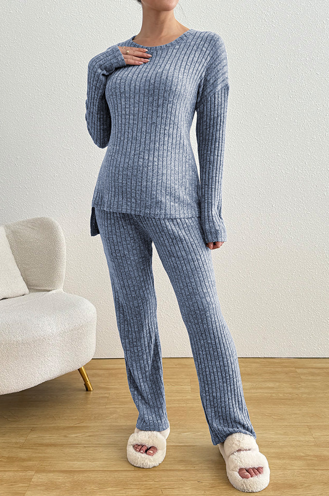 Bearsland Long-sleeved Ribbed Maternity Pyjama Set