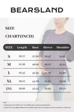 Bearsland Long-sleeved Purple Printed Maternity Top with Small Slit at the Side of the Waist