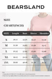Bearsland Long-sleeved Crew-neck Maternity Top with Ruffled Hem