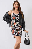 Bearsland Printed Maternity Dress with Straps