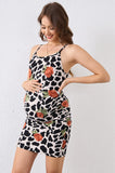Bearsland Printed Maternity Dress with Straps