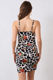Bearsland Printed Maternity Dress with Straps