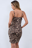 Bearsland Printed Maternity Dress with Straps