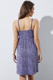 Bearsland Maternity Halter-Neck Dress with Lace Trim