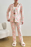 Bearsland Long-sleeved Peach Print Pyjama Set