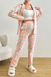 Bearsland Long-sleeved Peach Print Pyjama Set