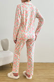 Bearsland Long-sleeved Peach Print Pyjama Set