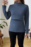 Bearsland Long-sleeved High-neck Nursing Top