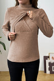 Bearsland Long-sleeved High-neck Nursing Top